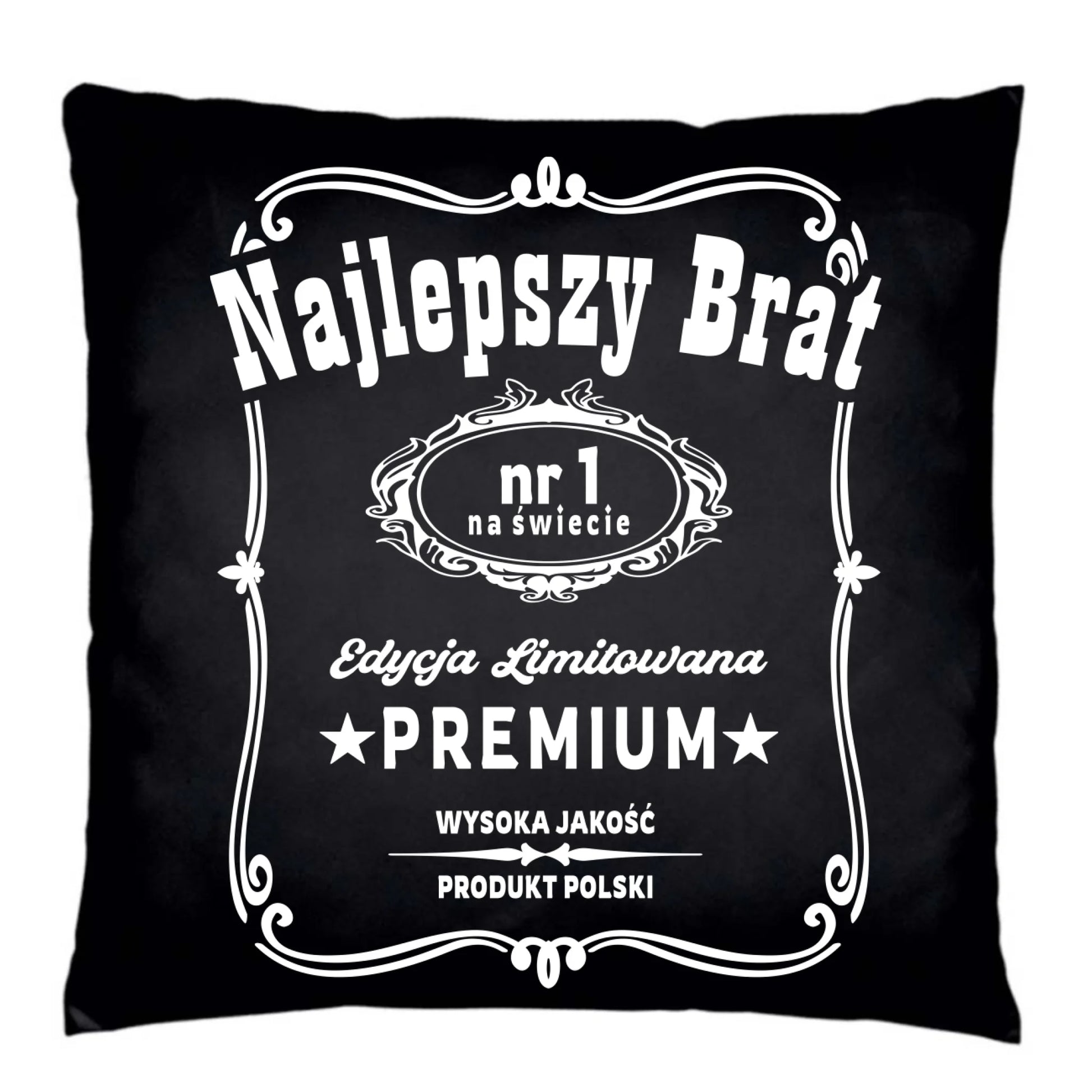 Poduszka dekoracyjna dla brata - Najlepszy Brat Edycja Limitowana DB02 - StoryCups.pl