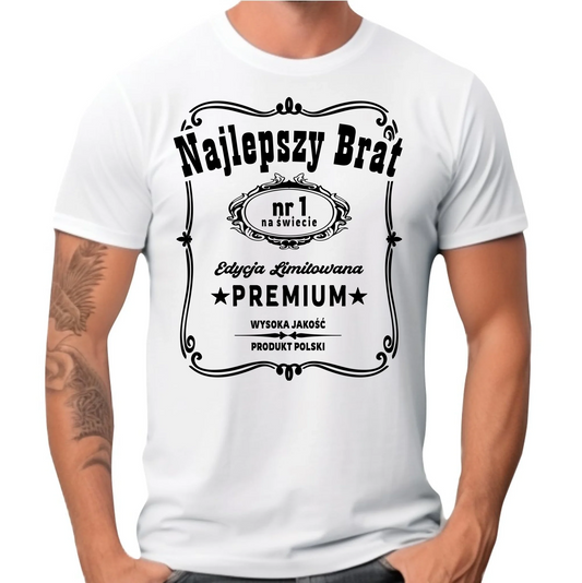 Koszulka męska dla brata - Najlepszy Brat Edycja Limitowana DB02 - StoryCups.pl