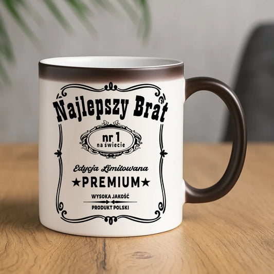 Kubek magiczny dla brata - Najlepszy Brat Edycja Limitowana DB02 - StoryCups.pl