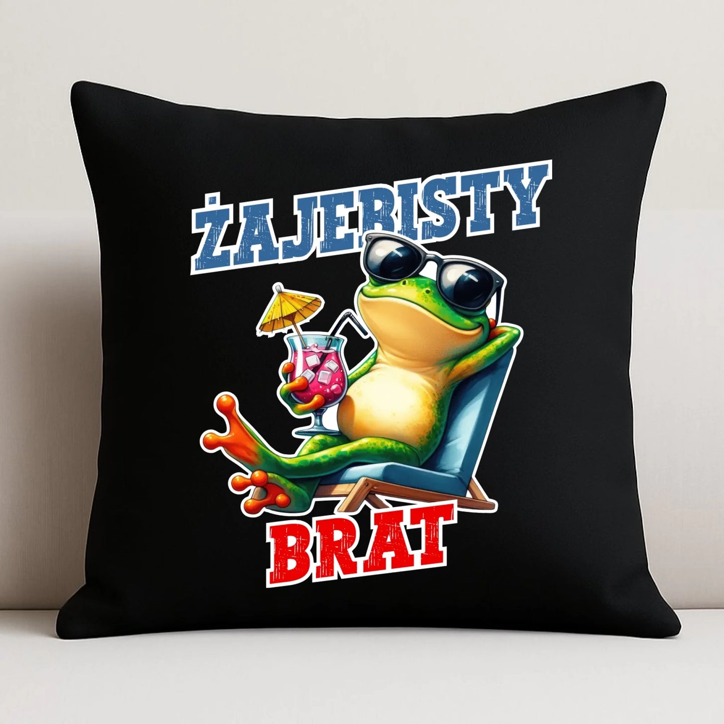 Poduszka dekoracyjna dla brata - Żajebisty Brat DB01 - StoryCups.pl