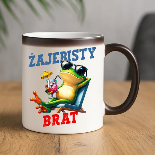 Kubek magiczny dla brata - Żajebisty Brat DB01 - StoryCups.pl