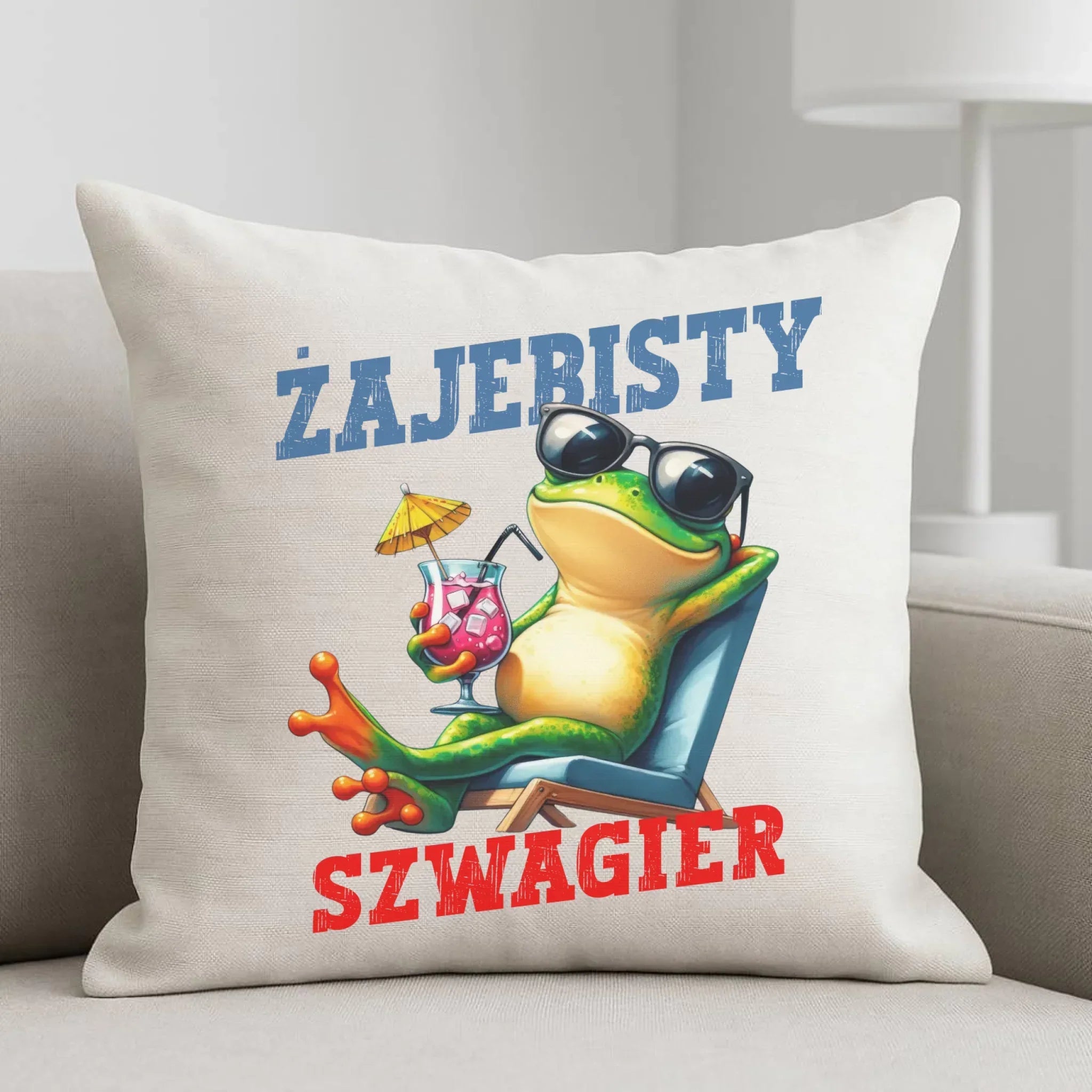 Poduszka dla szwagra - Żajebisty Szwagier DSZ01 - StoryCups.pl