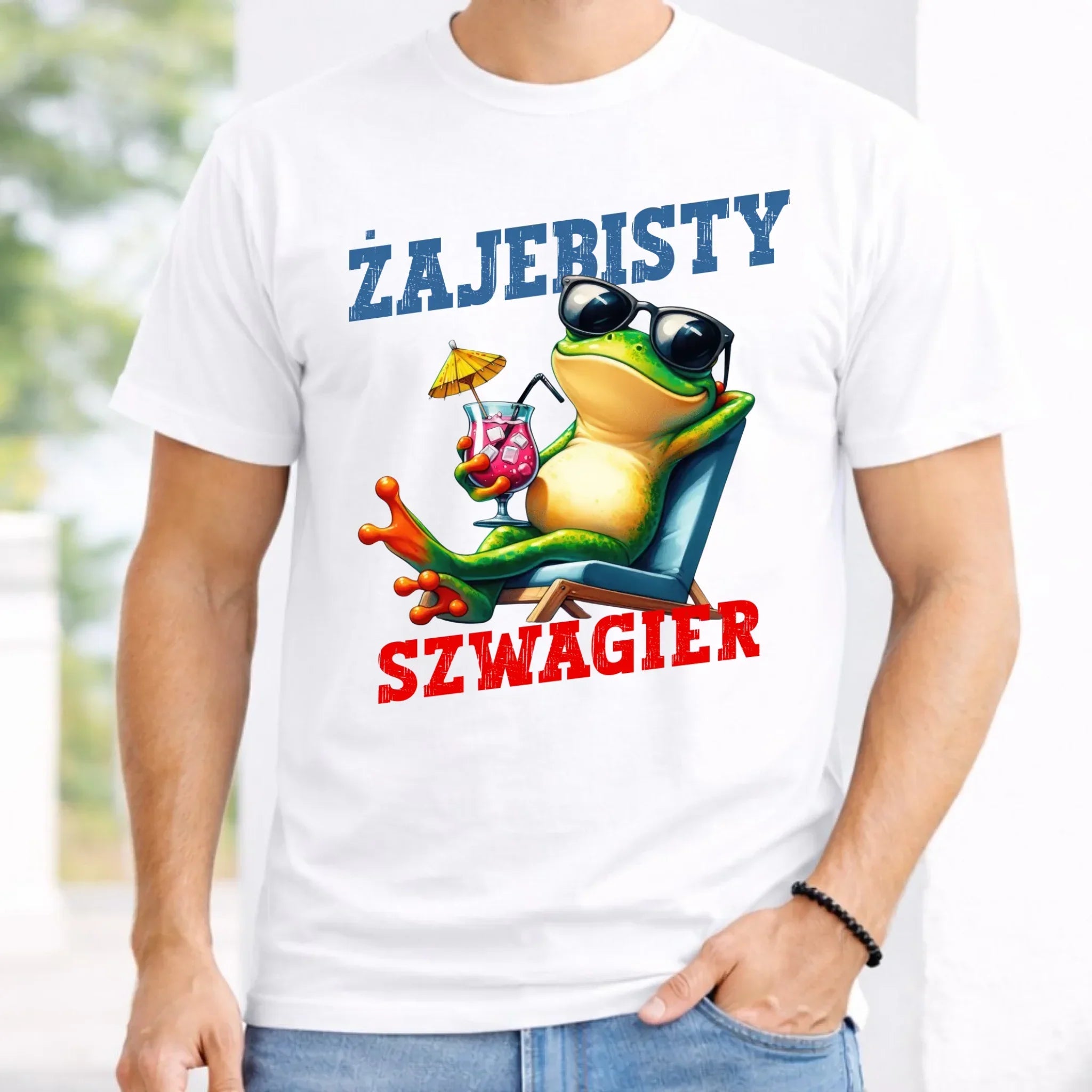 Koszulka męska dla szwagra - Żajebisty Szwagier DSZ01 - StoryCups.pl