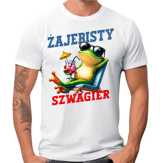 Koszulka męska dla szwagra - Żajebisty Szwagier DSZ01 - StoryCups.pl