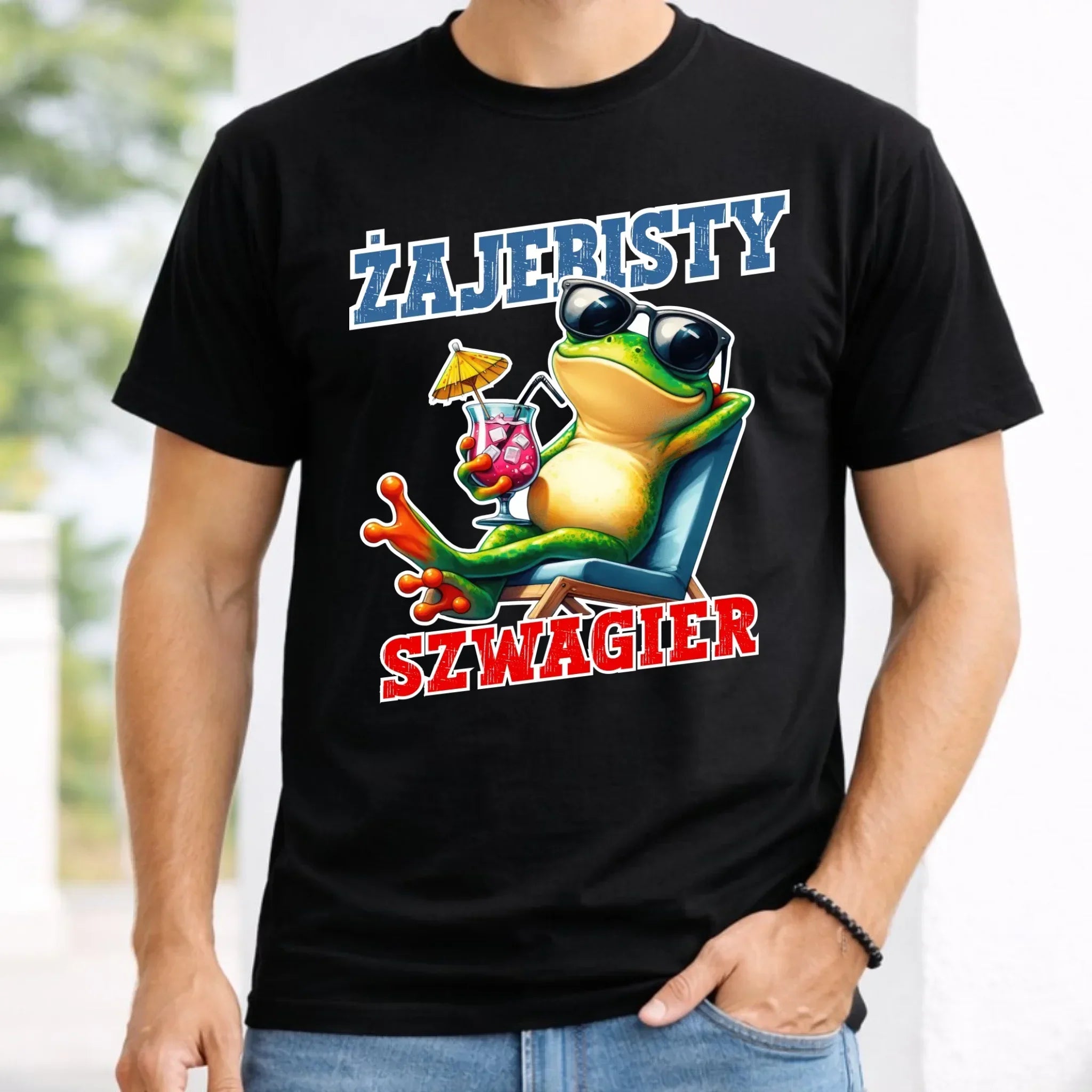 Koszulka męska dla szwagra - Żajebisty Szwagier DSZ01 - StoryCups.pl