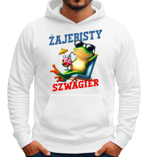 Bluza męska z kapturem dla szwagra - Żajebisty Szwagier DSZ01 - StoryCups.pl