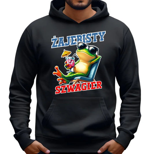 Bluza męska z kapturem dla szwagra - Żajebisty Szwagier DSZ01 - StoryCups.pl