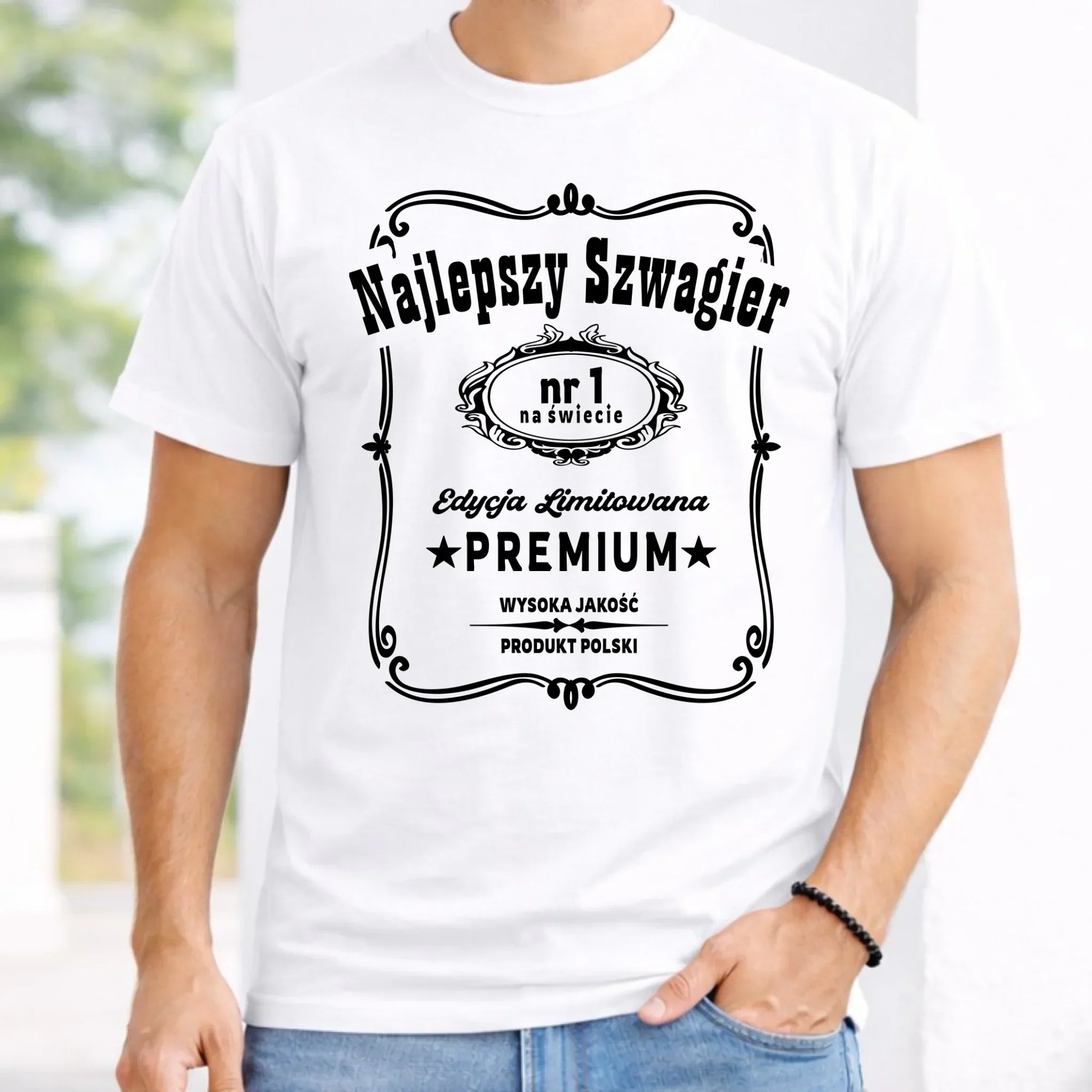Koszulka męska dla szwagra - Najlepszy Szwagier Edycja Limitowana DSZ02 - StoryCups.pl
