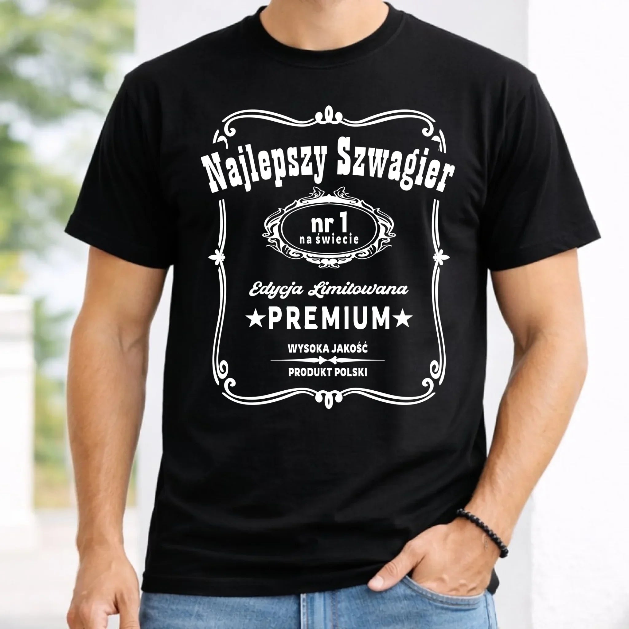 Koszulka męska dla szwagra - Najlepszy Szwagier Edycja Limitowana DSZ02 - StoryCups.pl