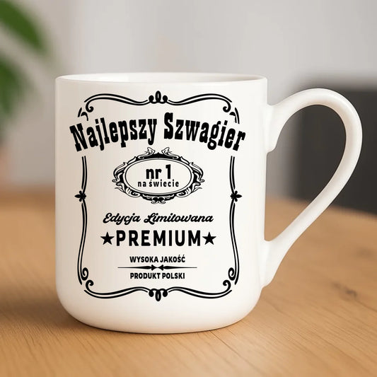 Kubek elegant dla szwagra - Najlepszy Szwagier Edycja Limitowana DSZ02 - StoryCups.pl