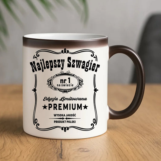 Kubek magiczny dla szwagra - Najlepszy Szwagier Edycja Limitowana DSZ02 - StoryCups.pl