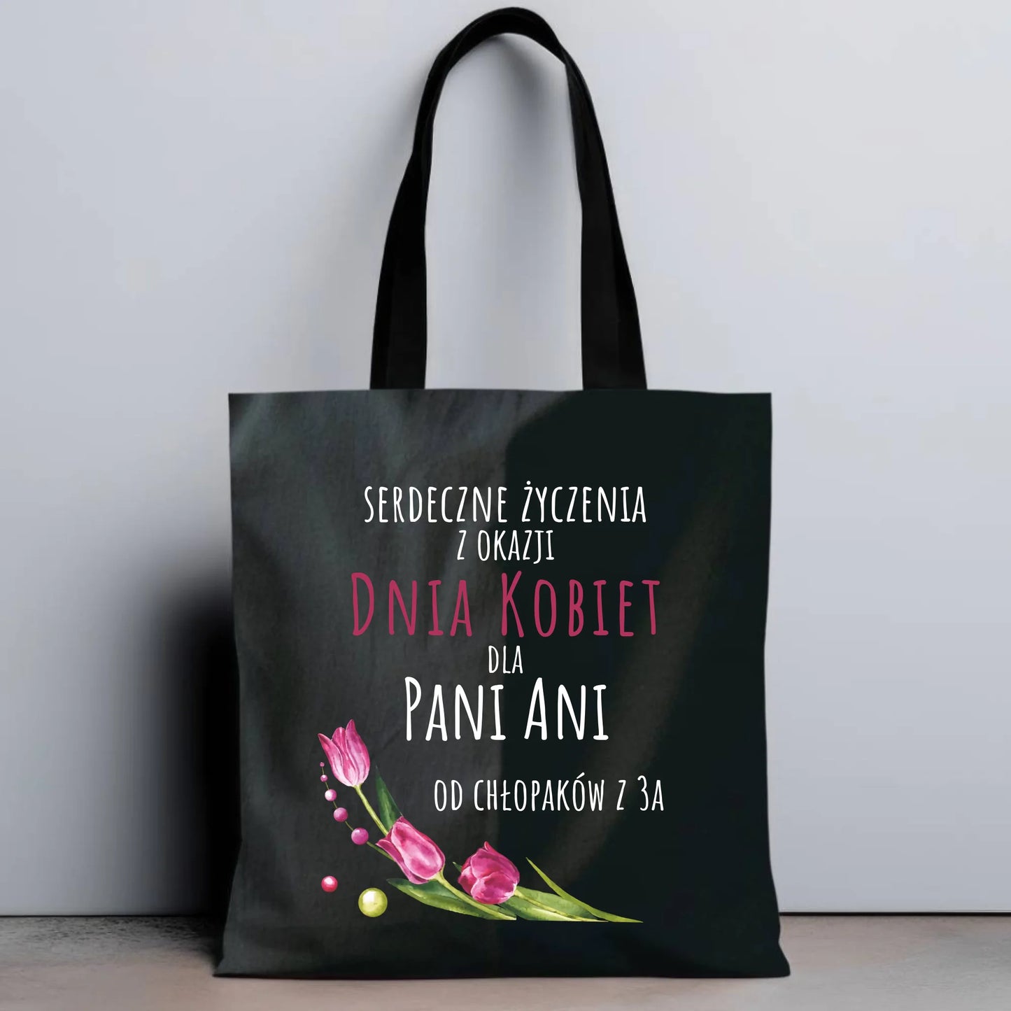 Torba na Dzień Kobiet - Serdeczne życzenia - personalizowana DK01 - StoryCups.pl