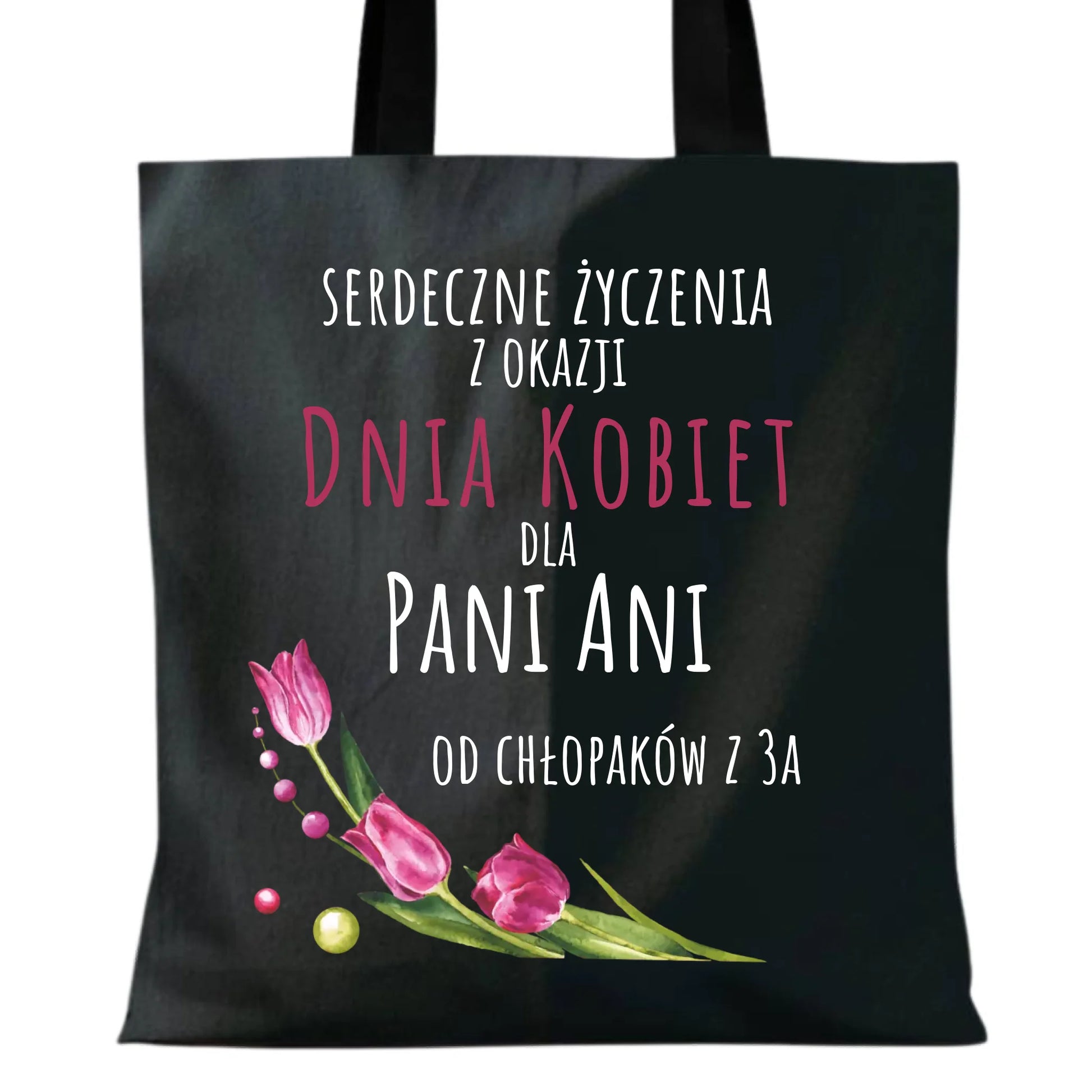 Torba na Dzień Kobiet - Serdeczne życzenia - personalizowana DK01 - StoryCups.pl