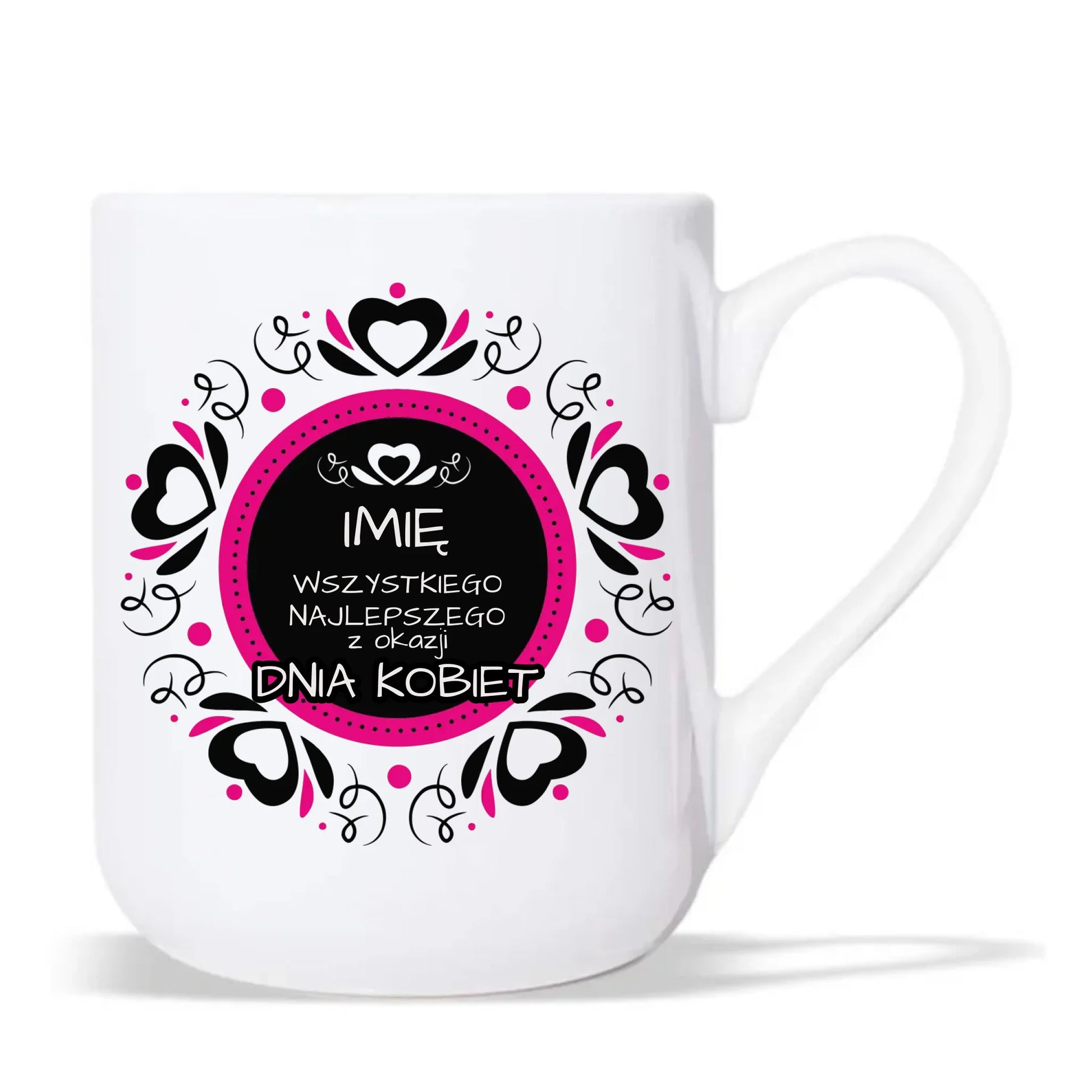 Kubek elegant na Dzień Kobiet - Wszystkiego Najlepszego - personalizowany DK02 - StoryCups.pl