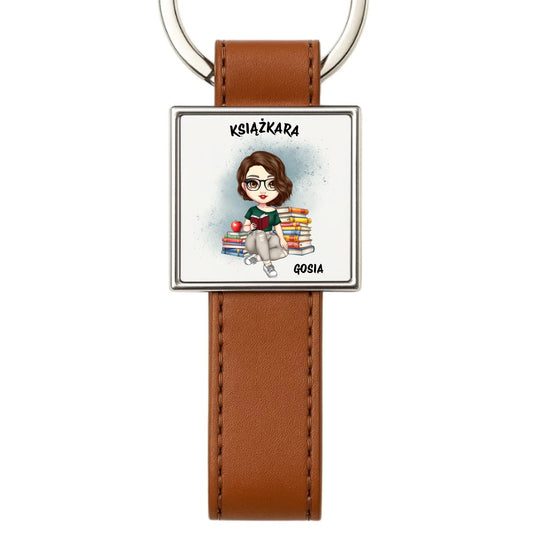 Brelok - Książkara - Prezent dla miłośniczki czytania książek - personalizowany DZ03