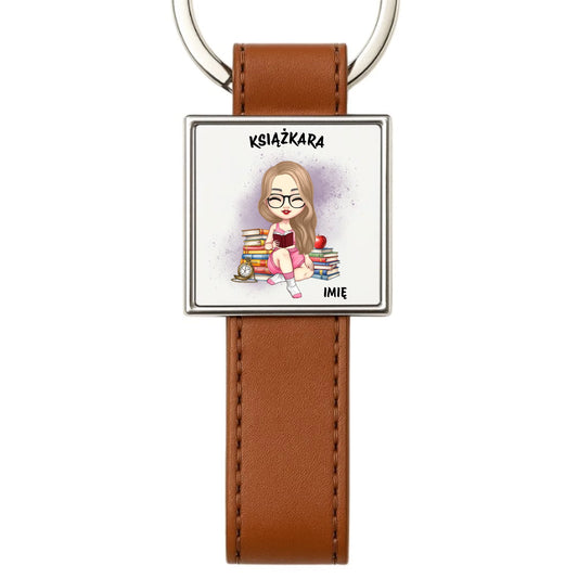 Brelok - Książkara - Prezent dla miłośniczki czytania książek - personalizowany DZ04