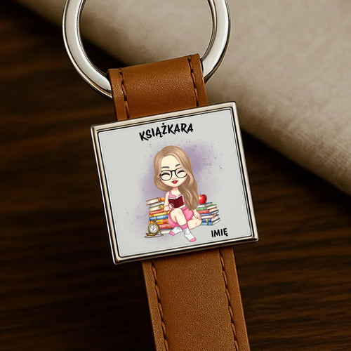 Brelok - Książkara - Prezent dla miłośniczki czytania książek - personalizowany DZ04 - StoryCups.pl