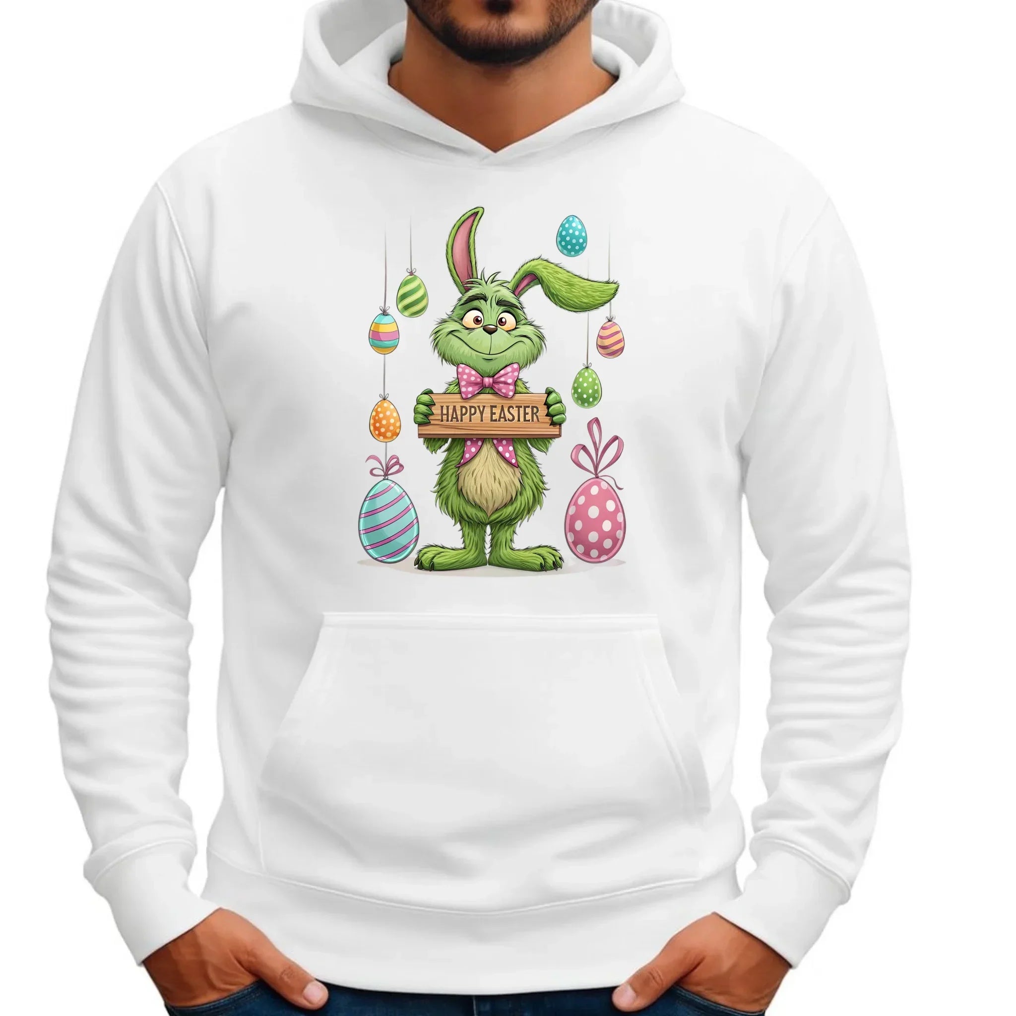 Grinch | Bluza męska z kapturem na Wielkanoc WN33 - StoryCups.pl