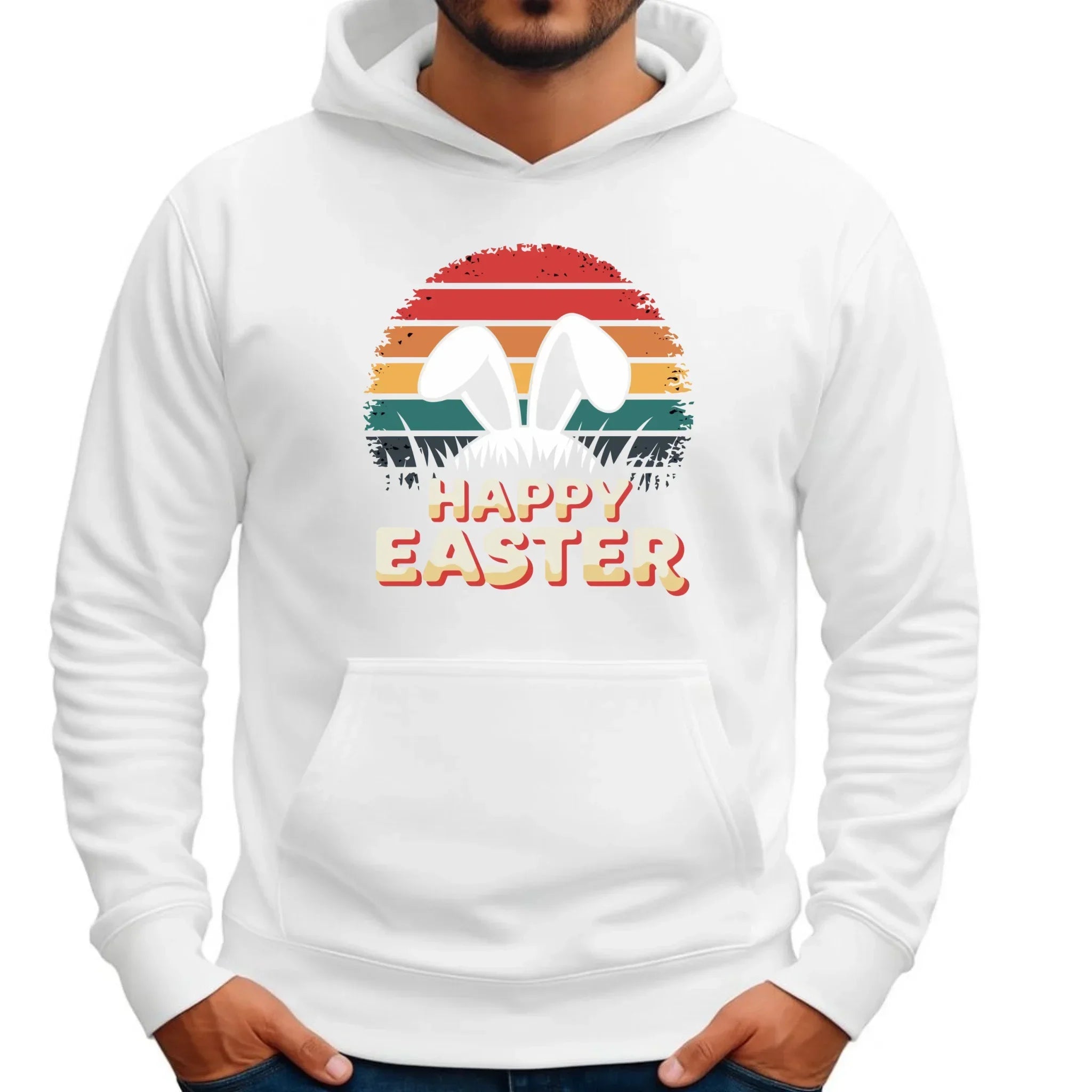 Happy Easter | Bluza męska z kapturem na Wielkanoc WN31 - StoryCups.pl