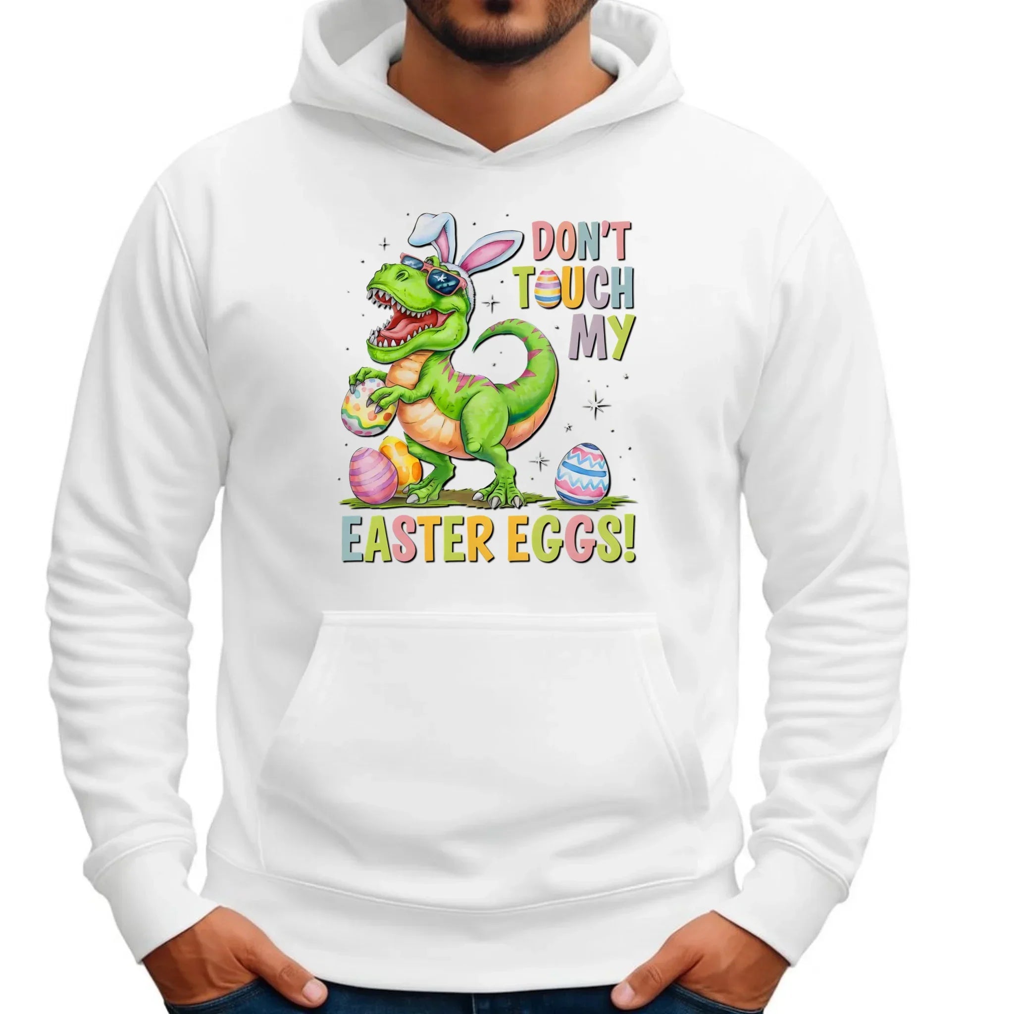 Don't touch my easter eggs | Bluza męska z kapturem na Wielkanoc WN34 - StoryCups.pl