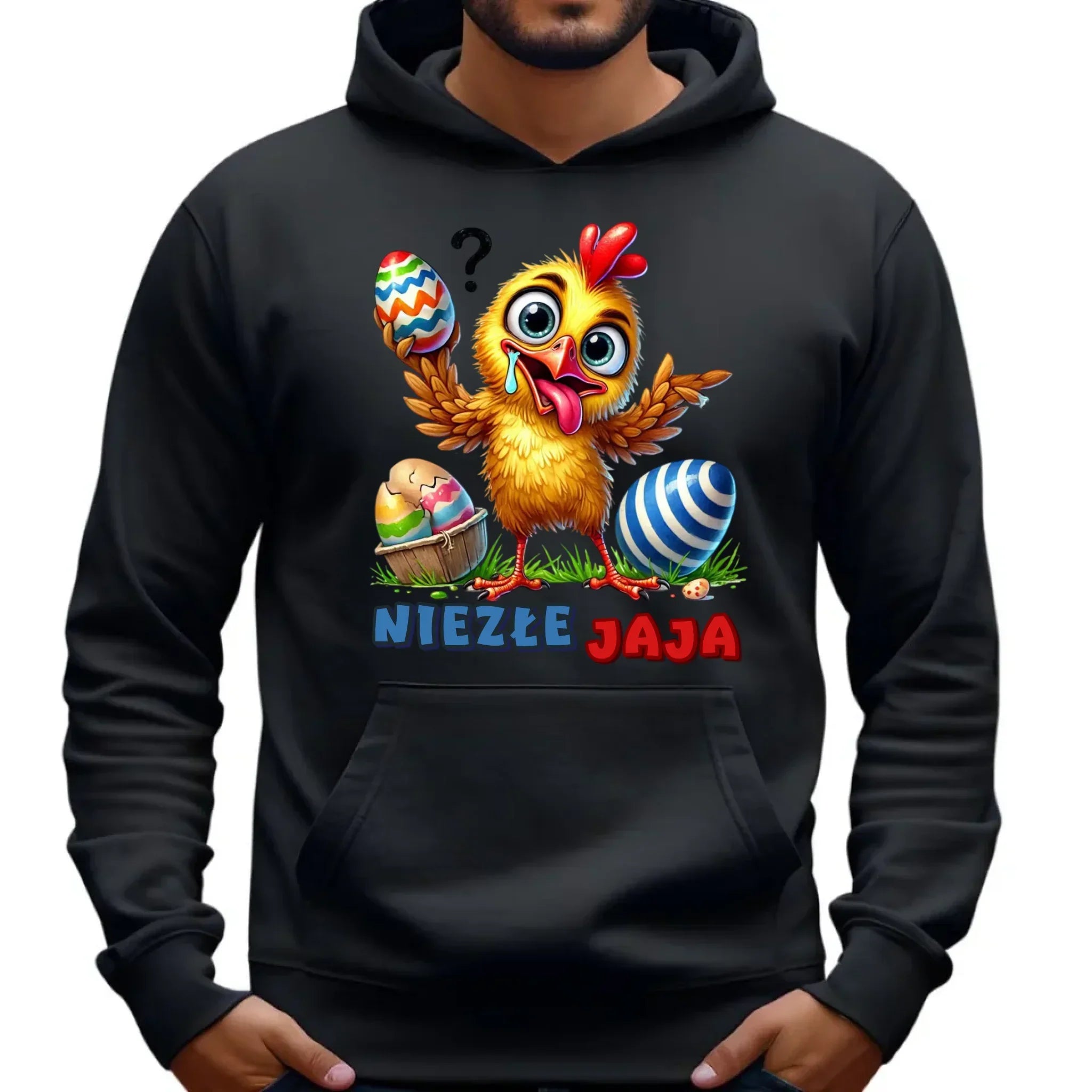 Niezłe jaja | Bluza męska z kapturem na Wielkanoc WN28 - StoryCups.pl