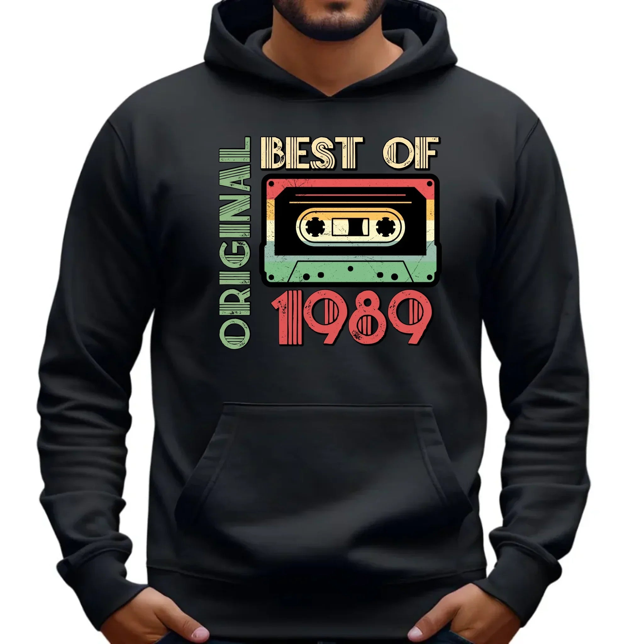Original 1975 personalizacja | Bluza męska z kapturem na urodziny U30 - StoryCups.pl