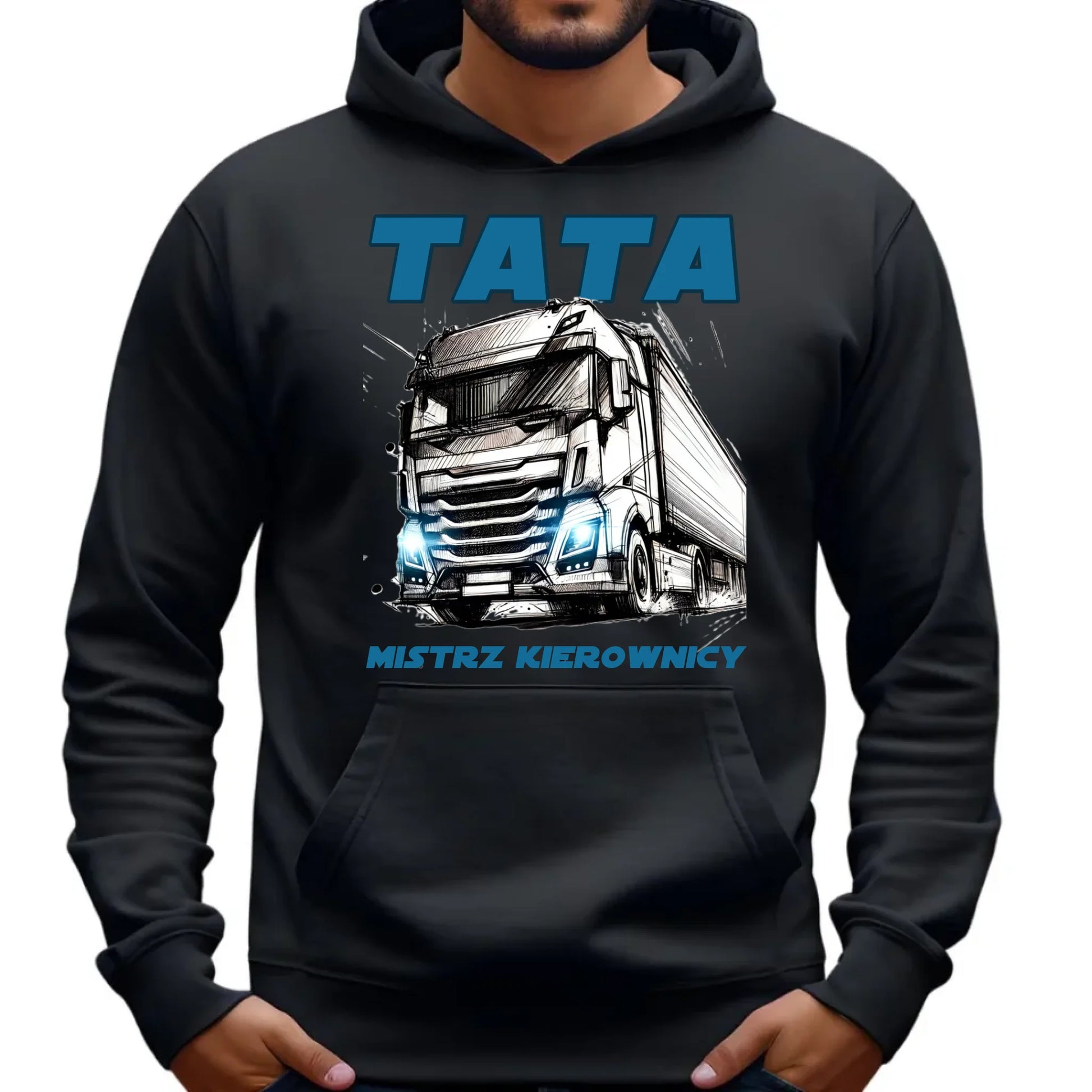 Mistrz kierownicy | Bluza męska z kapturem dla taty DT80 - StoryCups.pl