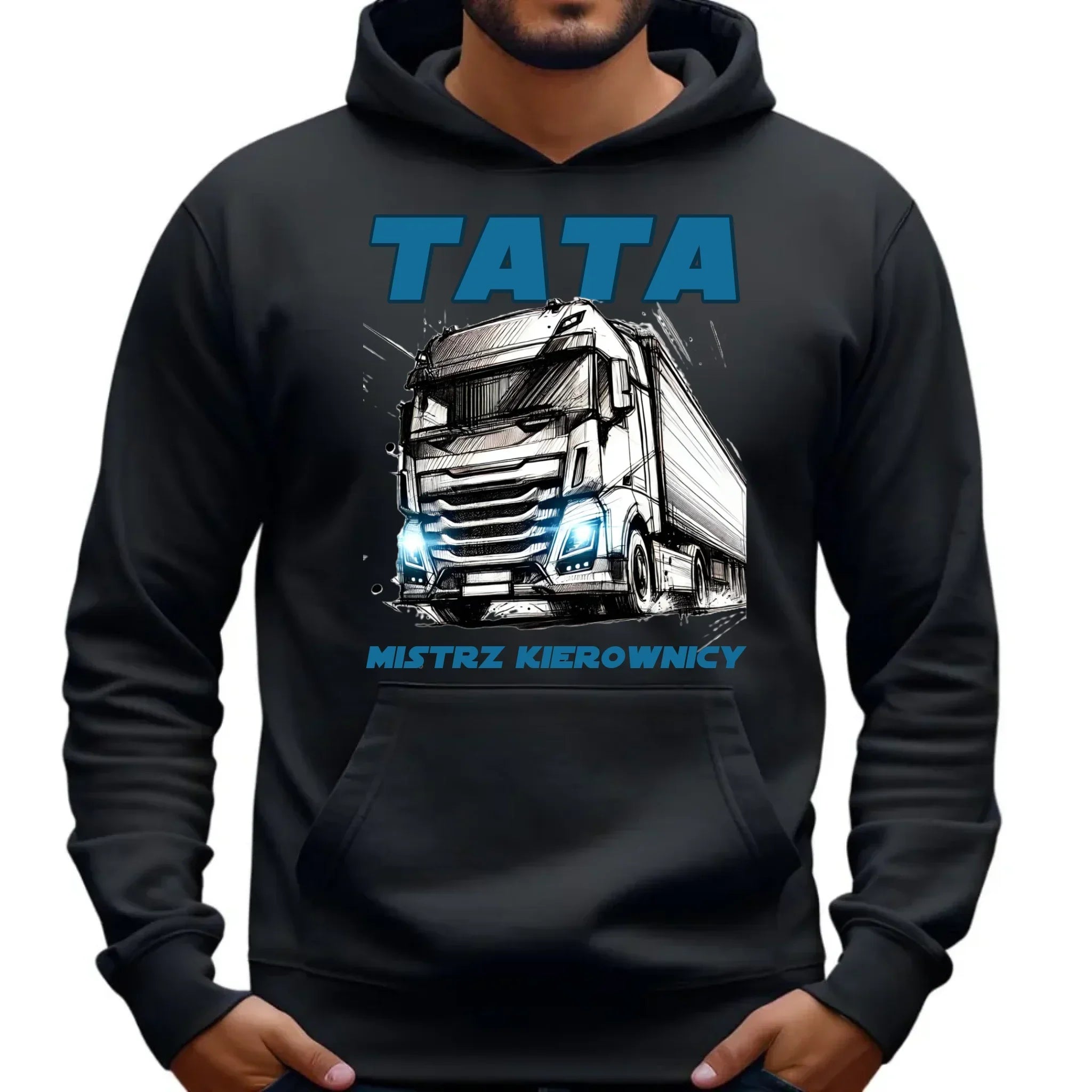 Mistrz kierownicy | Bluza męska z kapturem dla taty DT80 - StoryCups.pl