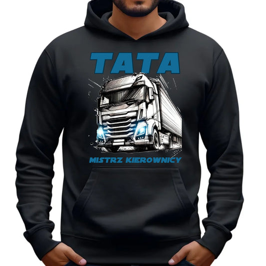 Mistrz kierownicy | Bluza męska z kapturem dla taty DT80 - StoryCups.pl