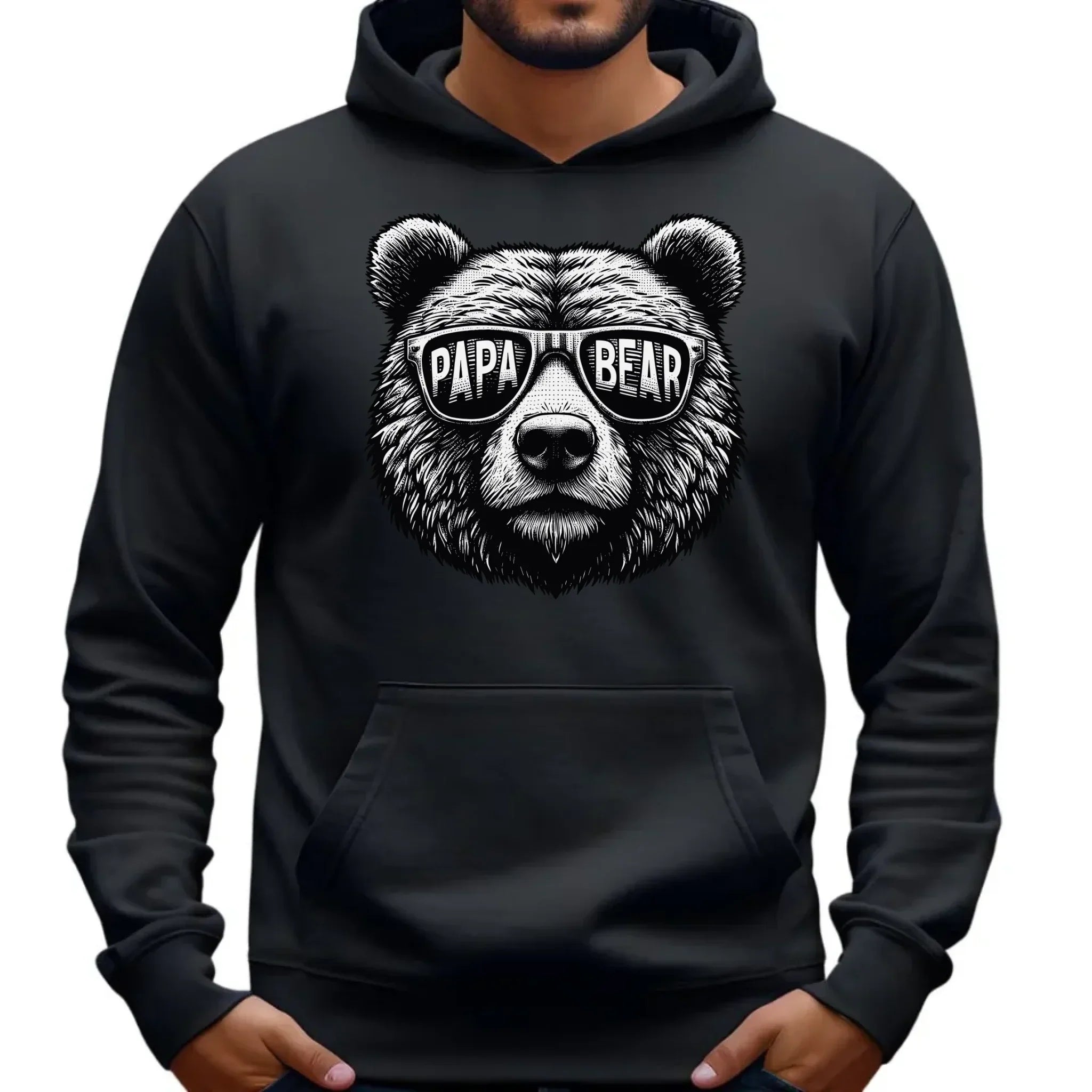 Papa bear | Bluza męska z kapturem dla taty DT62 - StoryCups.pl
