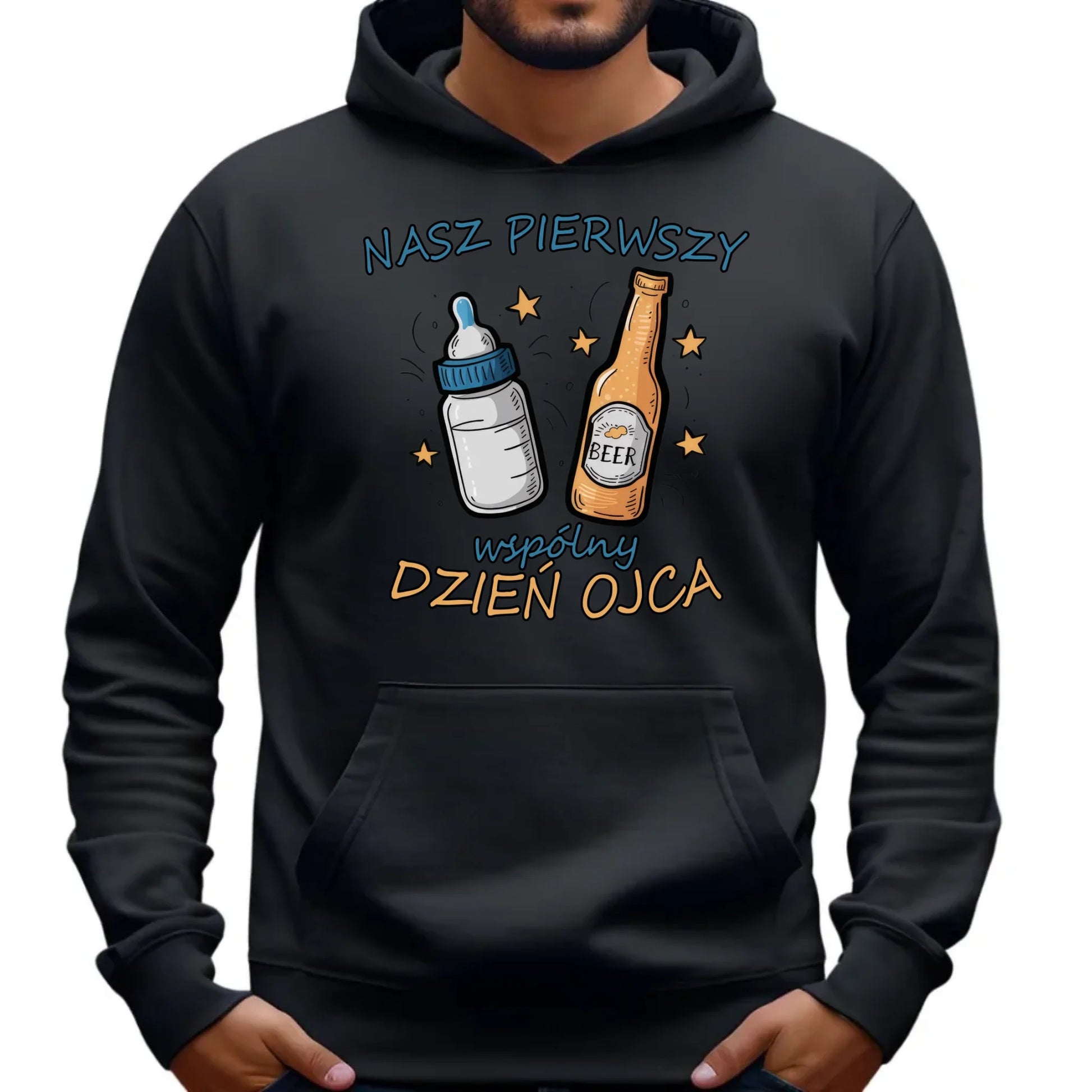 Nasz pierwszy Dzień Ojca | Bluza męska z kapturem prezent dla taty DT68 - StoryCups.pl