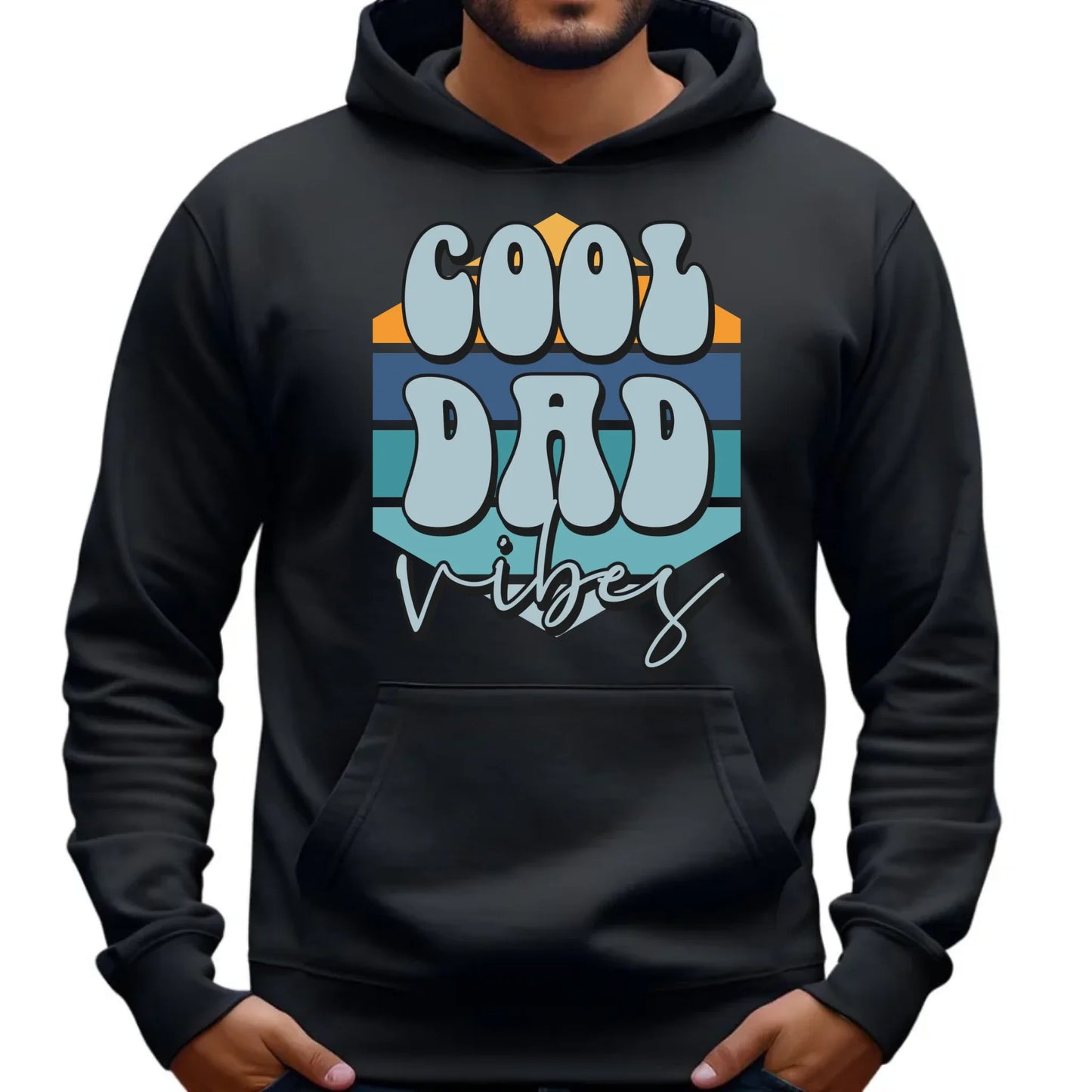 Cool Dad Vibes | Bluza męska z kapturem nadruk DT56 - StoryCups.pl