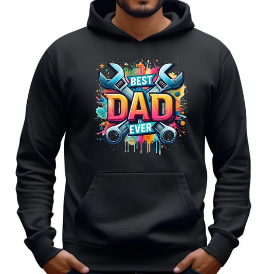 Best Dad Ever | Bluza męska z kapturem dla taty DT58 - StoryCups.pl
