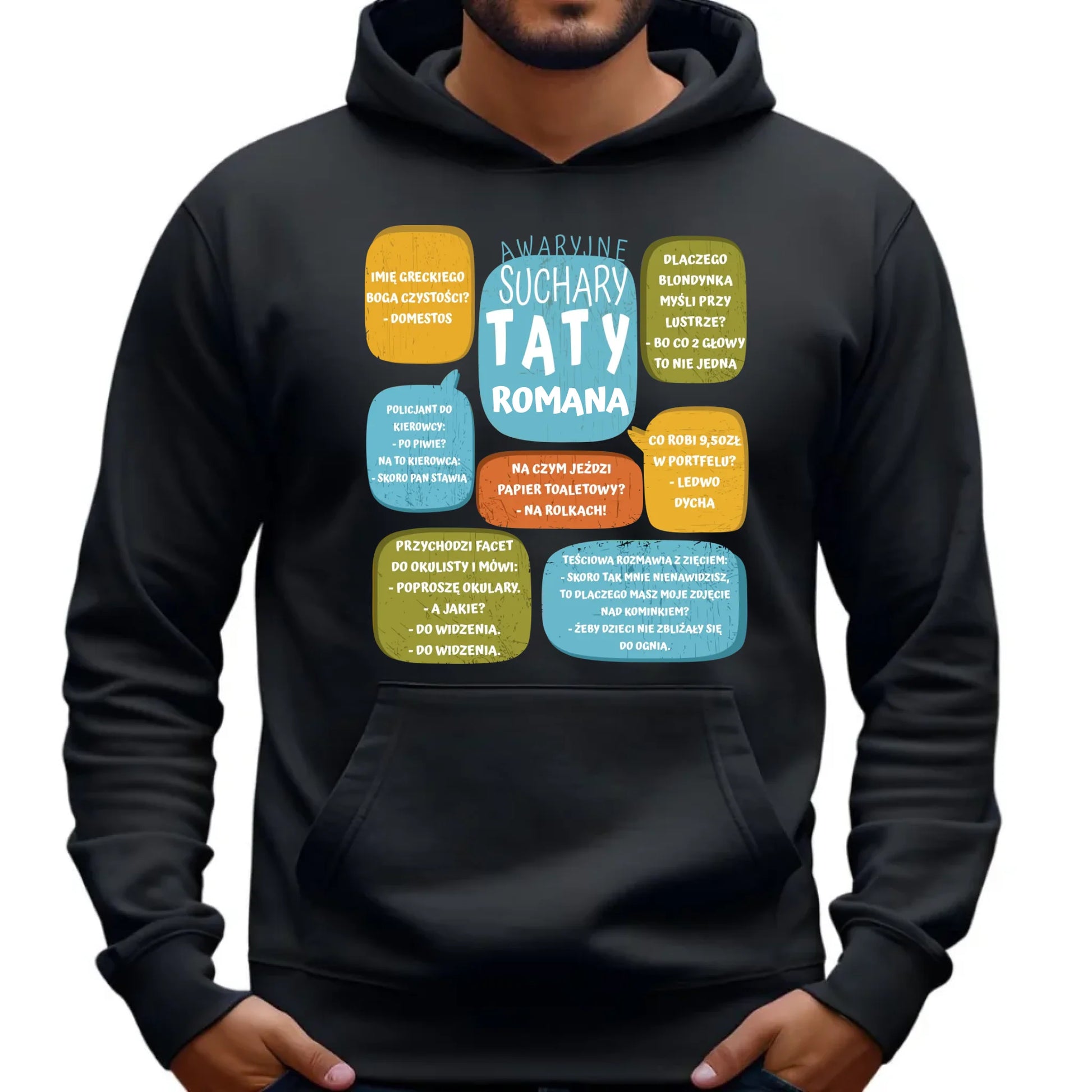 Suchary Taty | Bluza męska z kapturem na prezent DT55 - StoryCups.pl