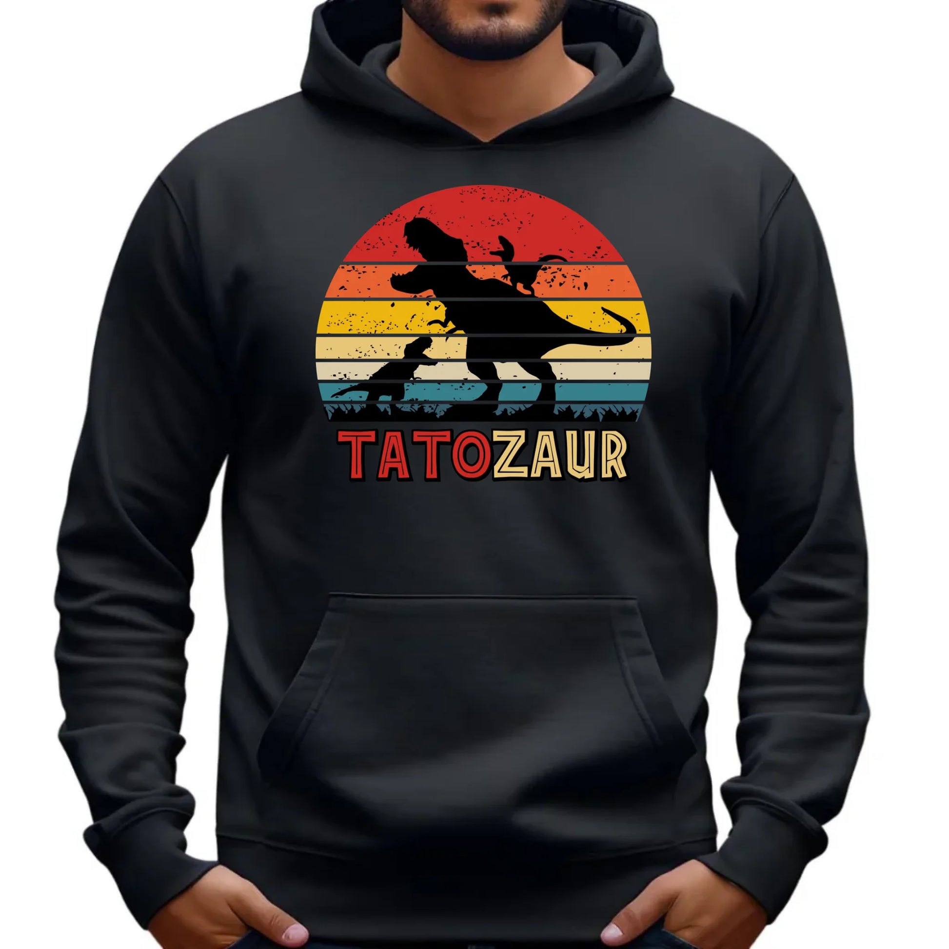 Tatozaur | Bluza męska z kapturem dla taty DT52 - StoryCups.pl