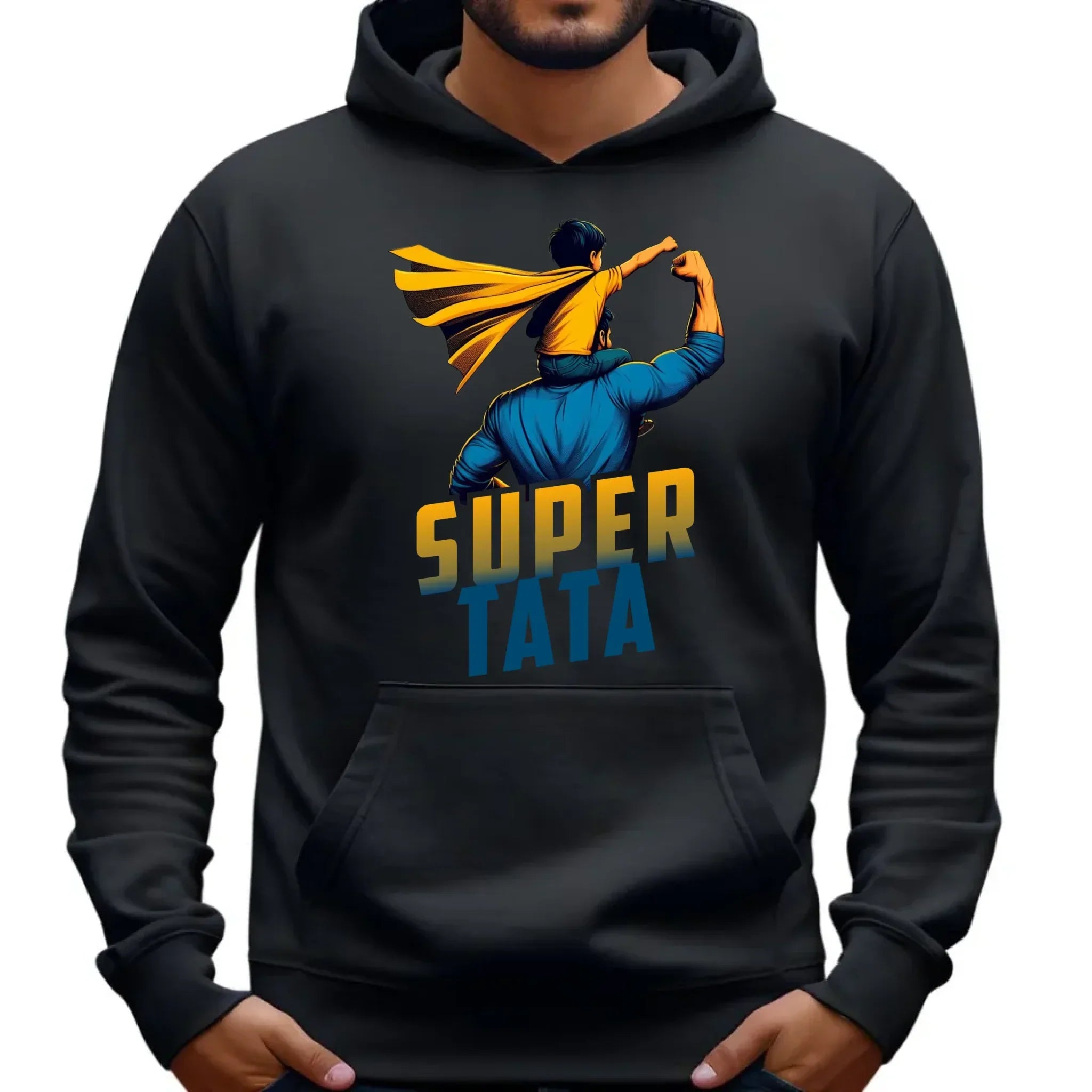 Super tata | Bluza męska z kapturem dla taty DT38 - StoryCups.pl