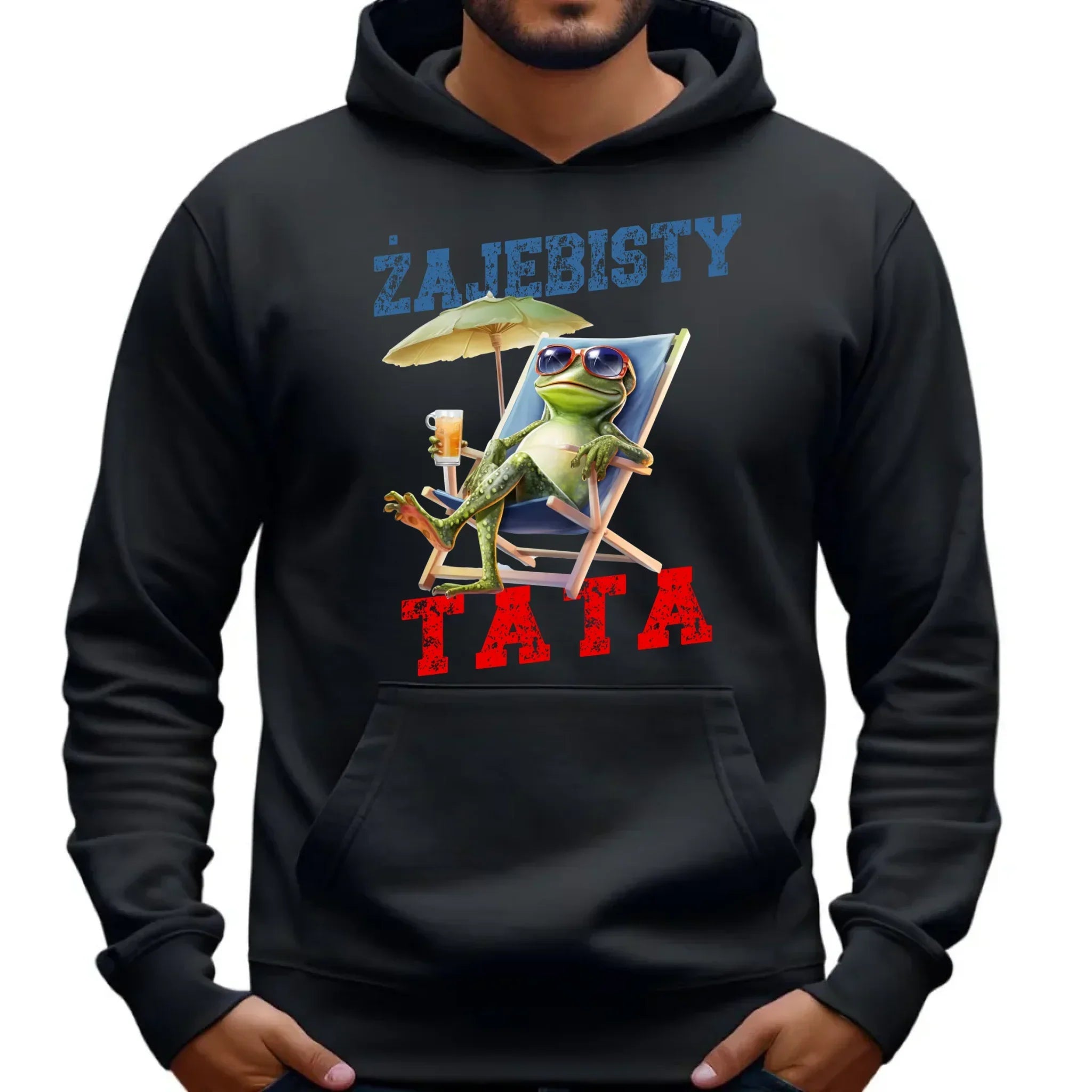Żajebisty tata | Bluza męska z kapturem dla taty DT35 - StoryCups.pl