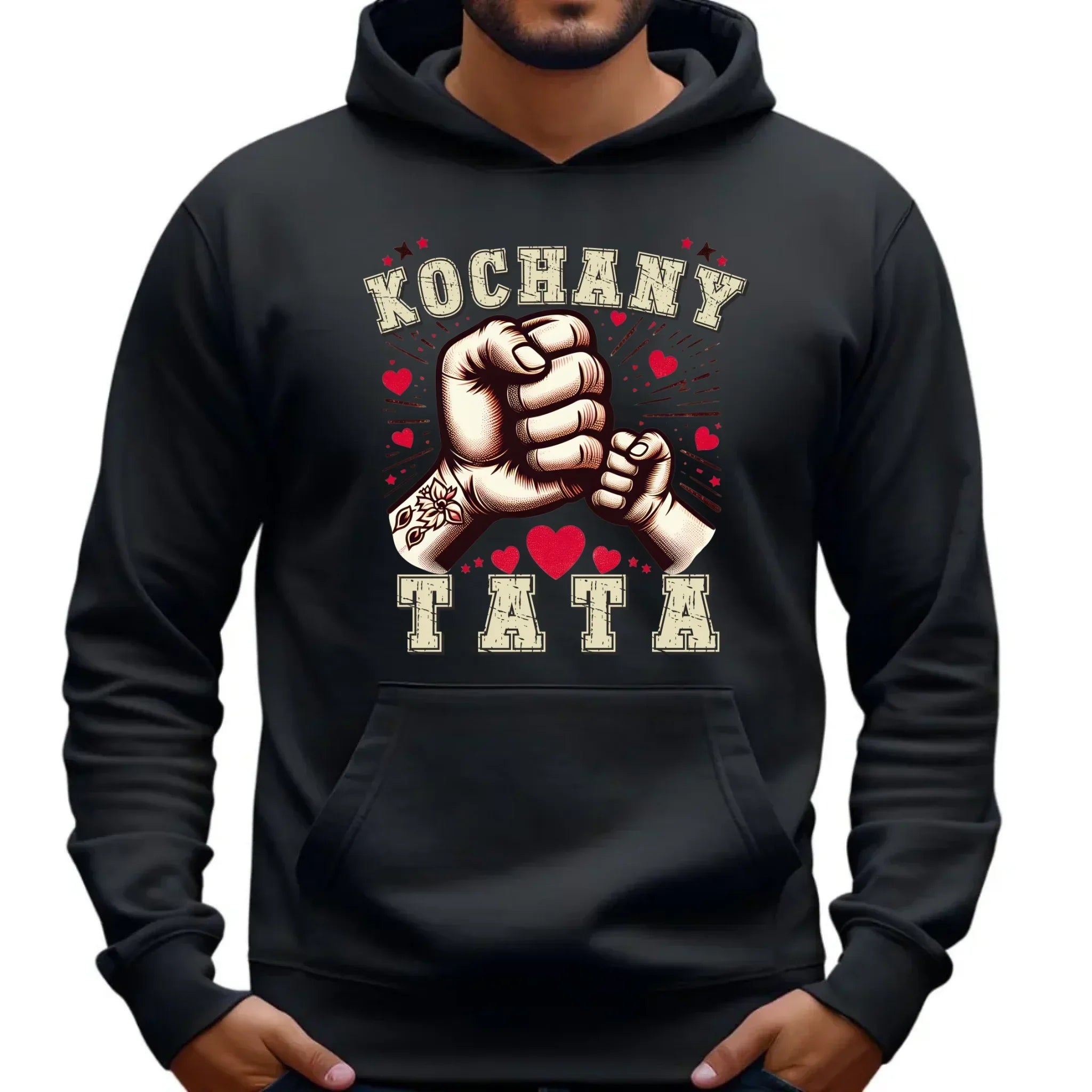 Kochany Tata | Bluza męska z kapturem dla taty DT18 - StoryCups.pl