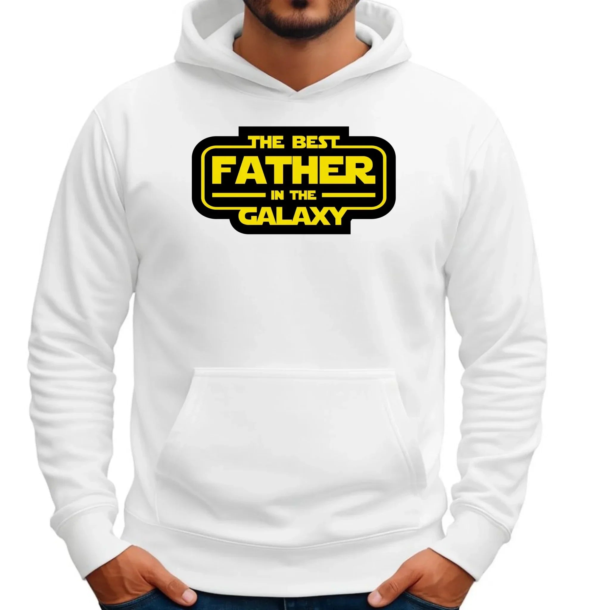 The best father in the galaxy | Bluza męska z kapturem dla taty DT30 - StoryCups.pl