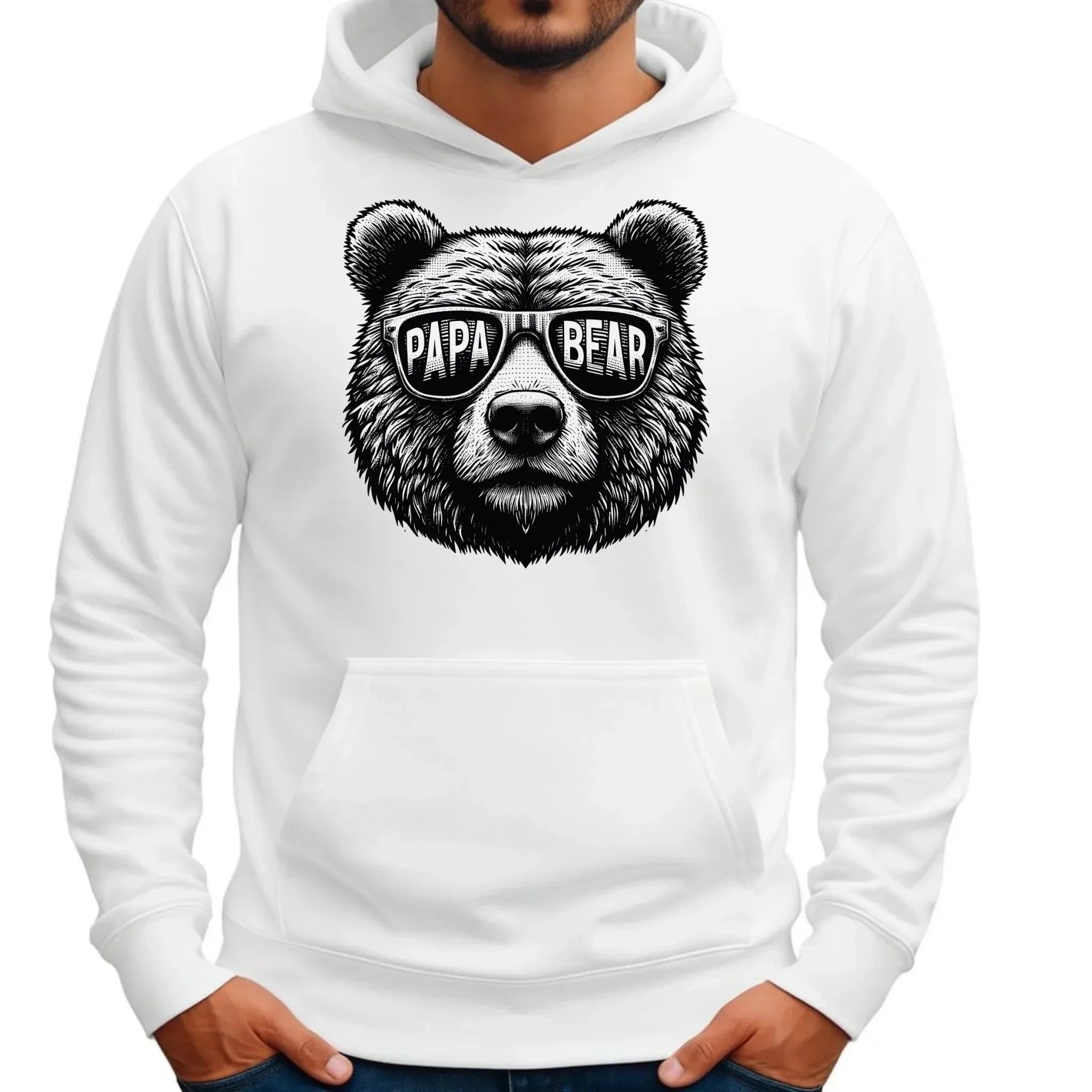 Papa bear | Bluza męska z kapturem dla taty DT62 - StoryCups.pl