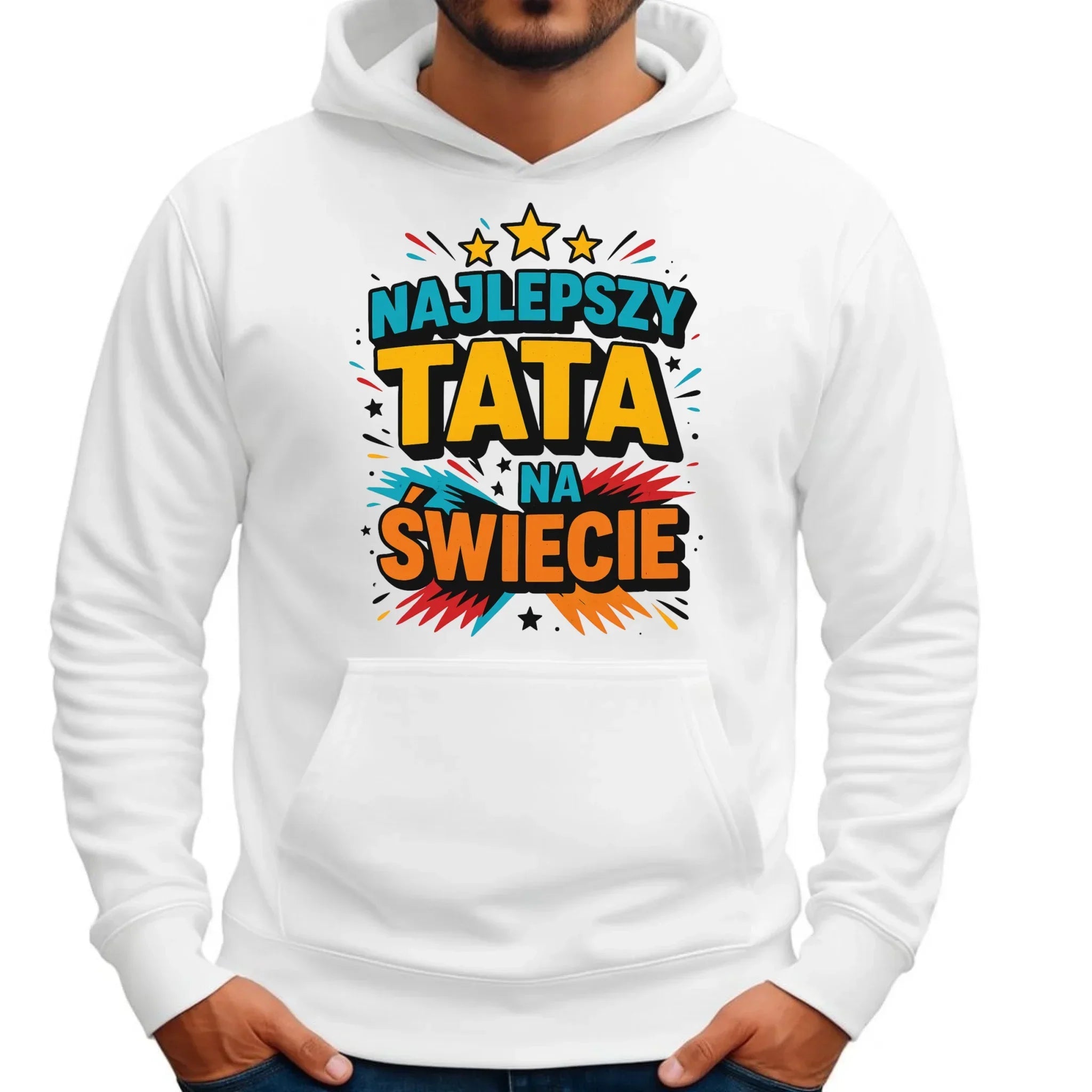Najlepszy tata na świecie | Bluza męska z kapturem dla taty DT34 - StoryCups.pl