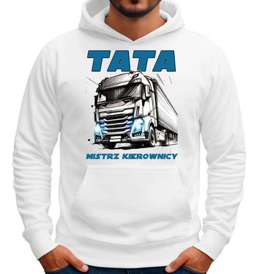 Mistrz kierownicy | Bluza męska z kapturem dla taty DT80 - StoryCups.pl