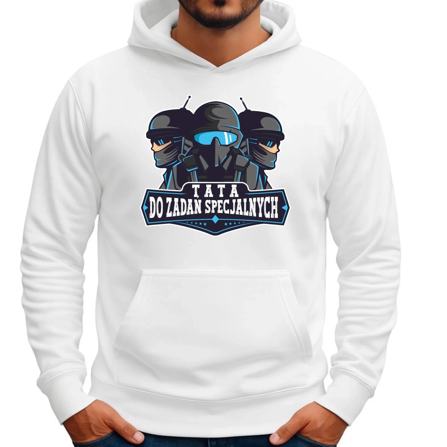 Tata do zadań specjalnych | Bluza męska z kapturem dla taty DT66 - StoryCups.pl