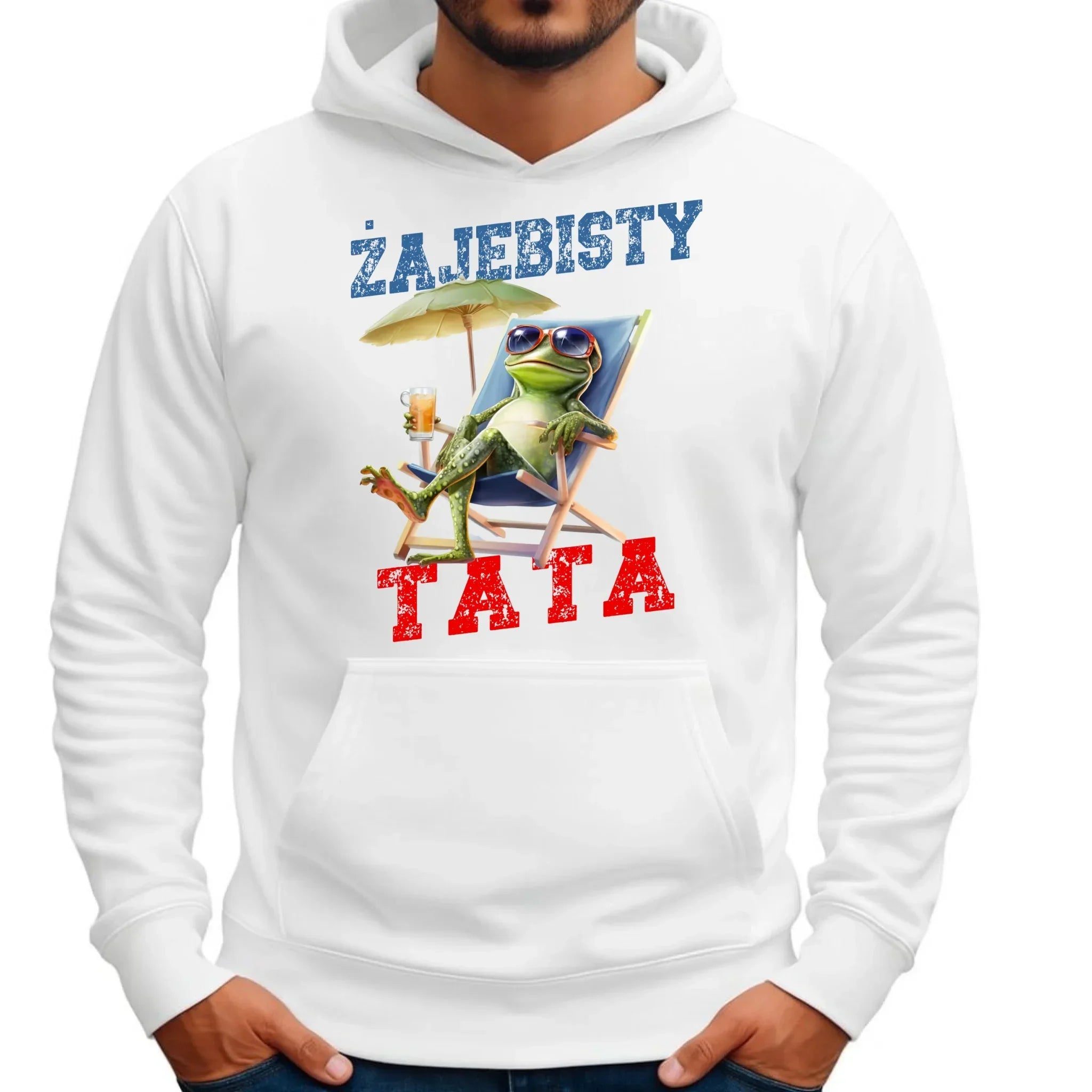 Żajebisty tata | Bluza męska z kapturem dla taty DT35 - StoryCups.pl