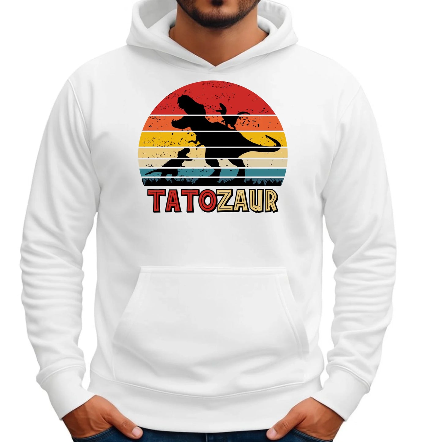 Tatozaur | Bluza męska z kapturem dla taty DT52 - StoryCups.pl