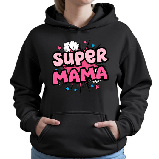 Super mama | Damska bluza z kapturem dla mamy DM24