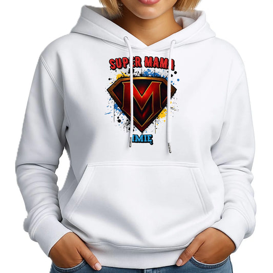 Super mama | Bluza damska z kapturem prezent na Dzień Matki DM07 - StoryCups.pl