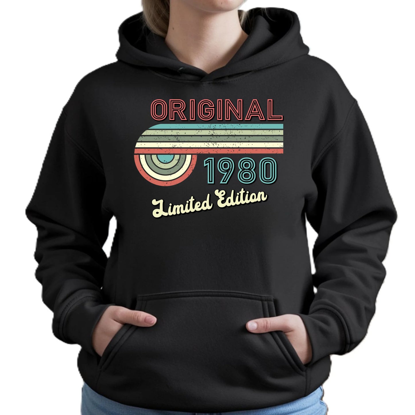 Edycja limitowana 80' rok urodzenia | Bluza damska z kapturem na urodziny U31