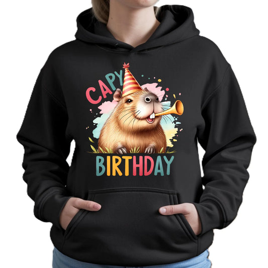 Capy Birthday kapibara | Bluza damska z kapturem na urodziny U21