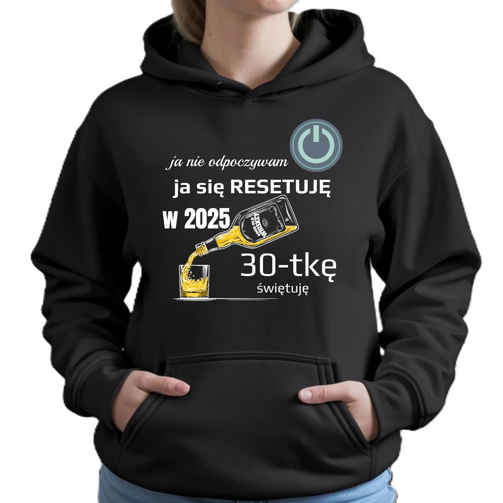 Ja się resetuję | Bluza damska z kapturem na urodziny U19 - StoryCups.pl